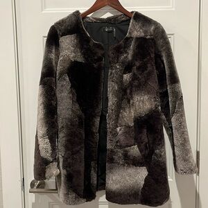 100% Patched Shearling Coat